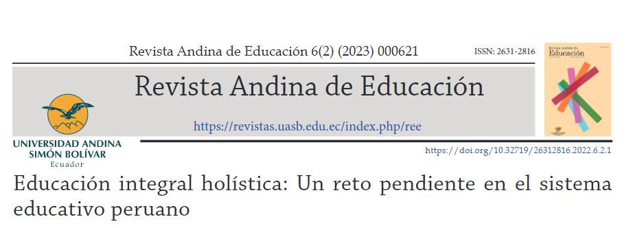 Educacin  integral  holstica:  Un  reto  pendiente  en  el  sistema  educativo peruano